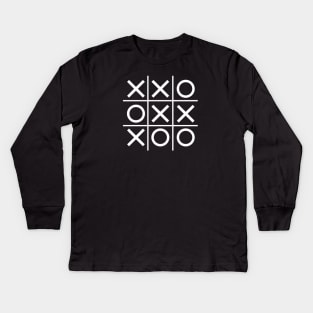 Tic Tac Toe Kids Long Sleeve T-Shirt